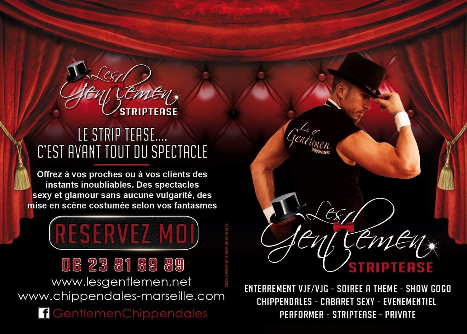 Les Gentlemen striptease pour EVJF et EVG en PACA